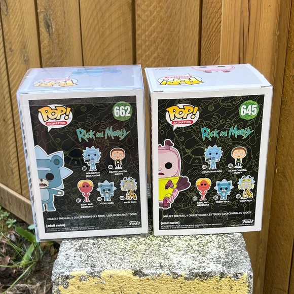 Shrimp Morty and Teddy Rick Funko POP Figures Set of 2 - Picture 3 of 3
